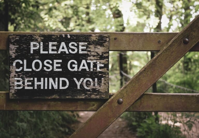 farm lane gate